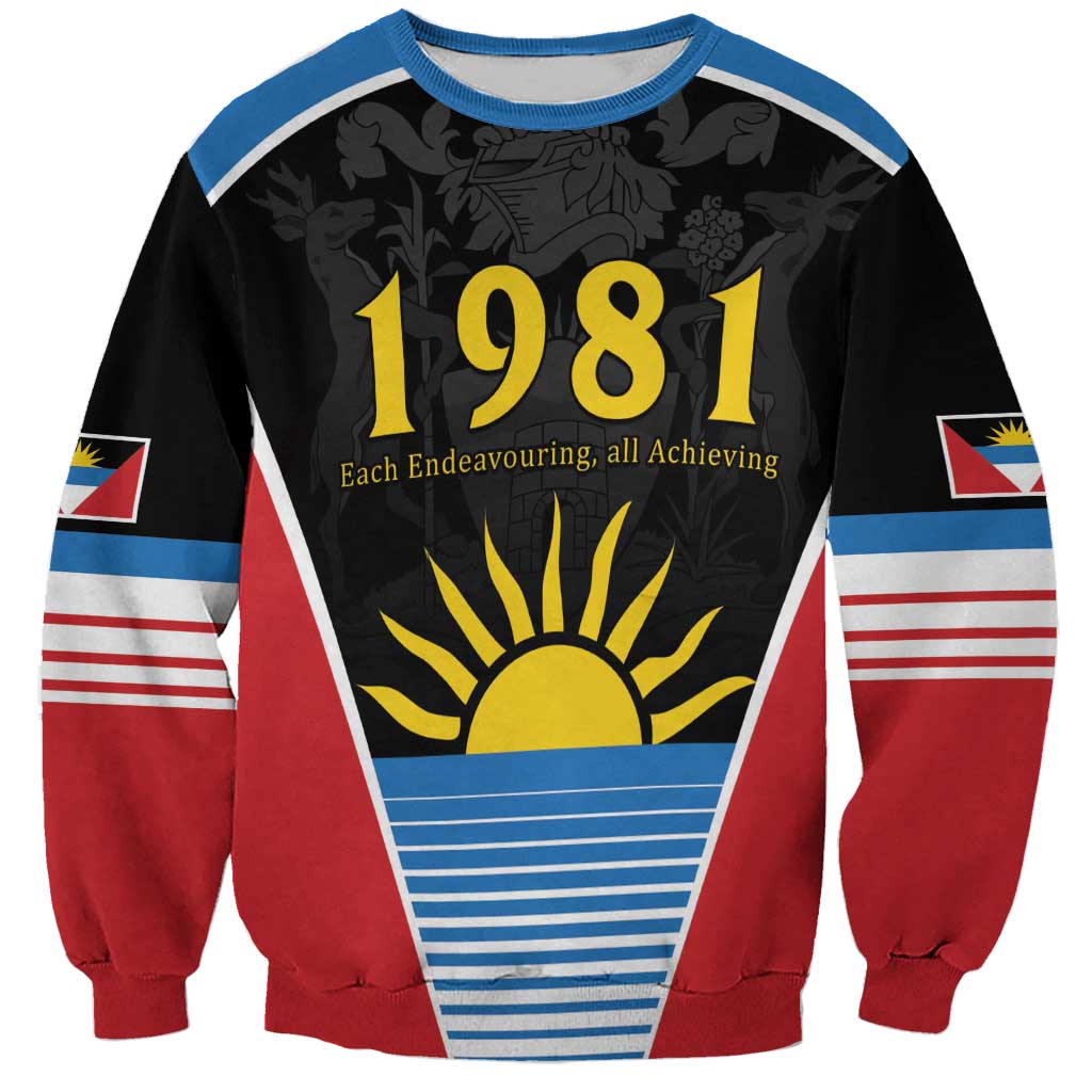 Antigua and Barbuda 1981 Sweatshirt Each Endeavouring All Achieving - Wonder Print Shop