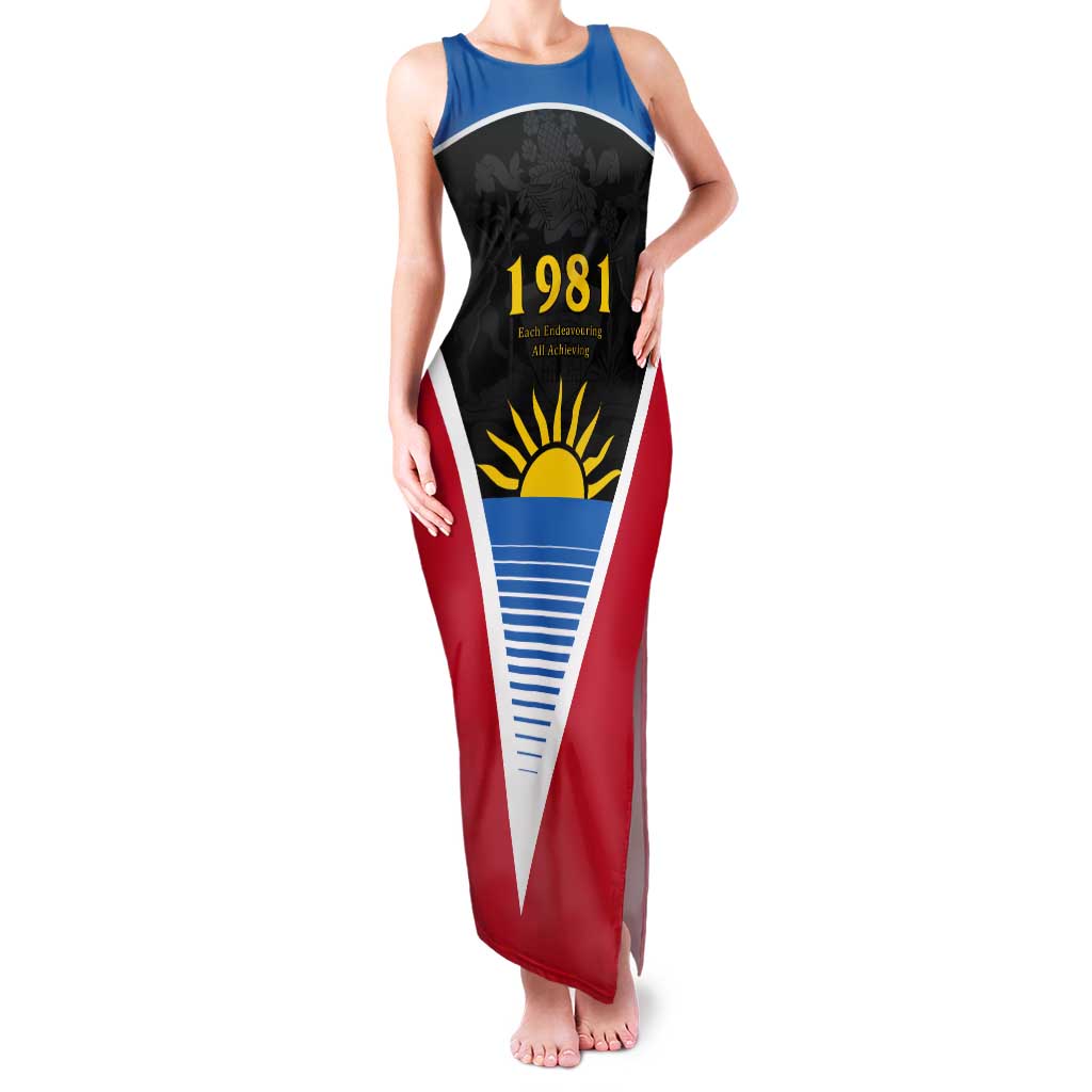 Antigua and Barbuda 1981 Tank Maxi Dress Each Endeavouring All Achieving - Wonder Print Shop