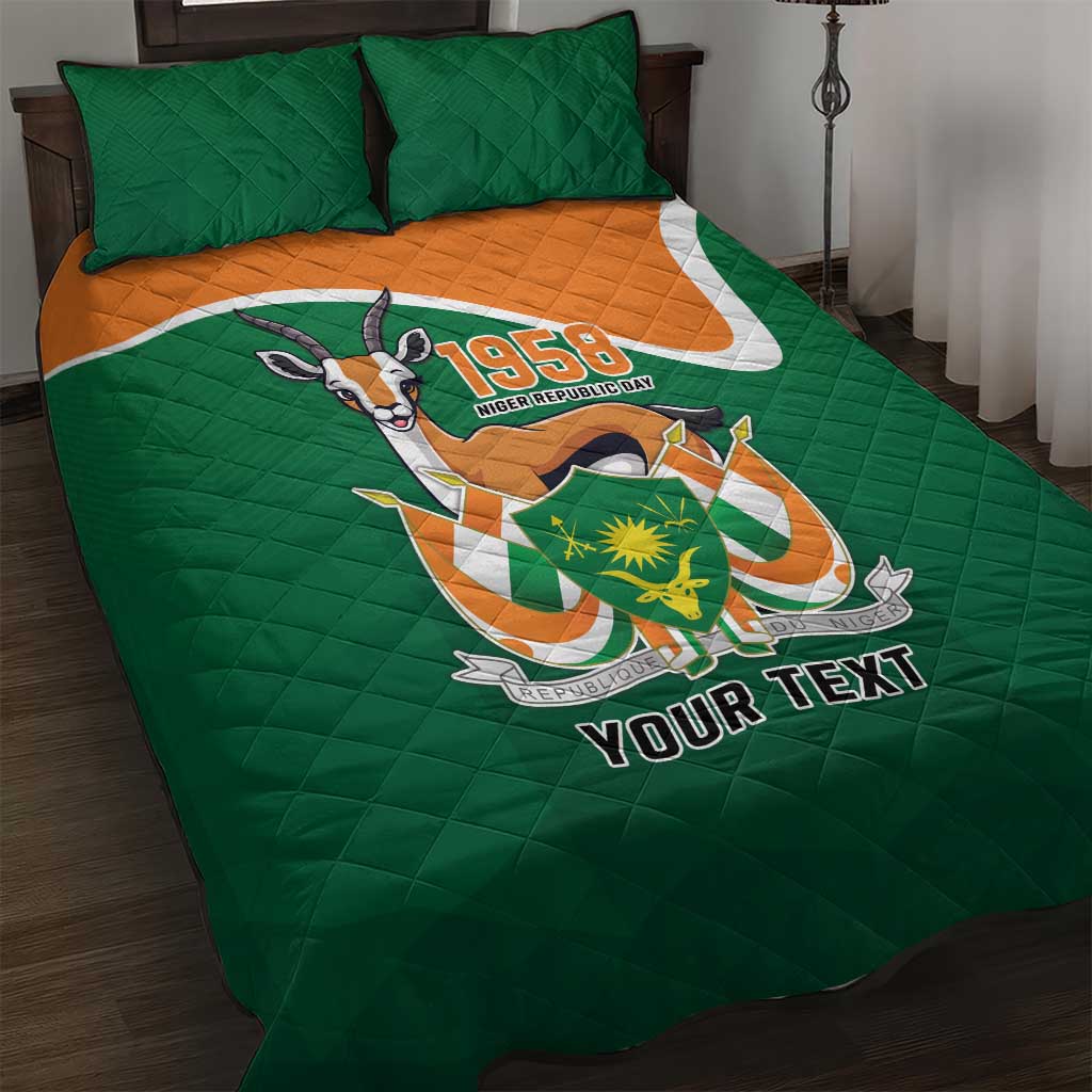 Niger Republic Day Personalized Quilt Bed Set Fraternite Travail Progres - Wonder Print Shop