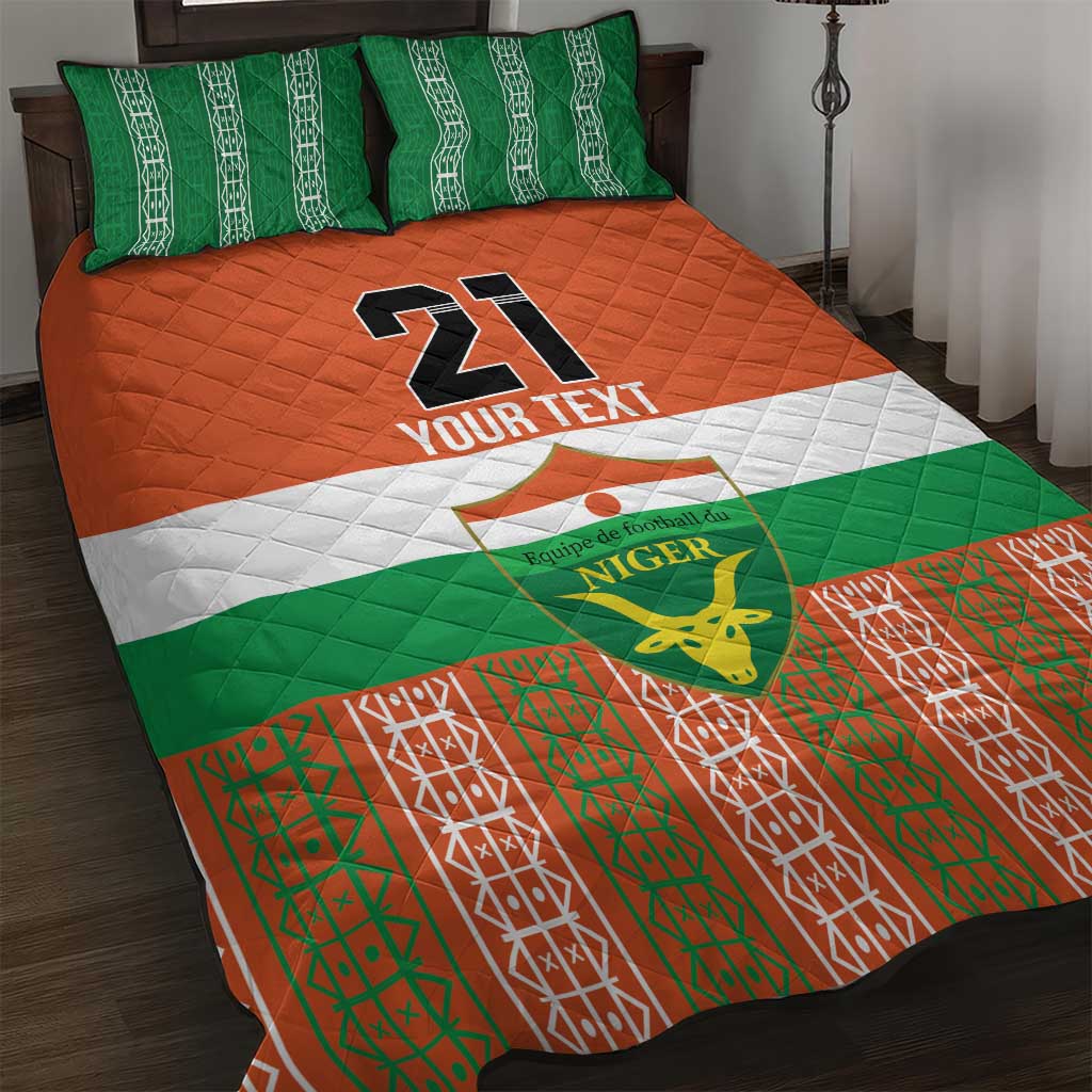 Equipe de Football Du Niger Custom Quilt Bed Set - Wonder Print Shop