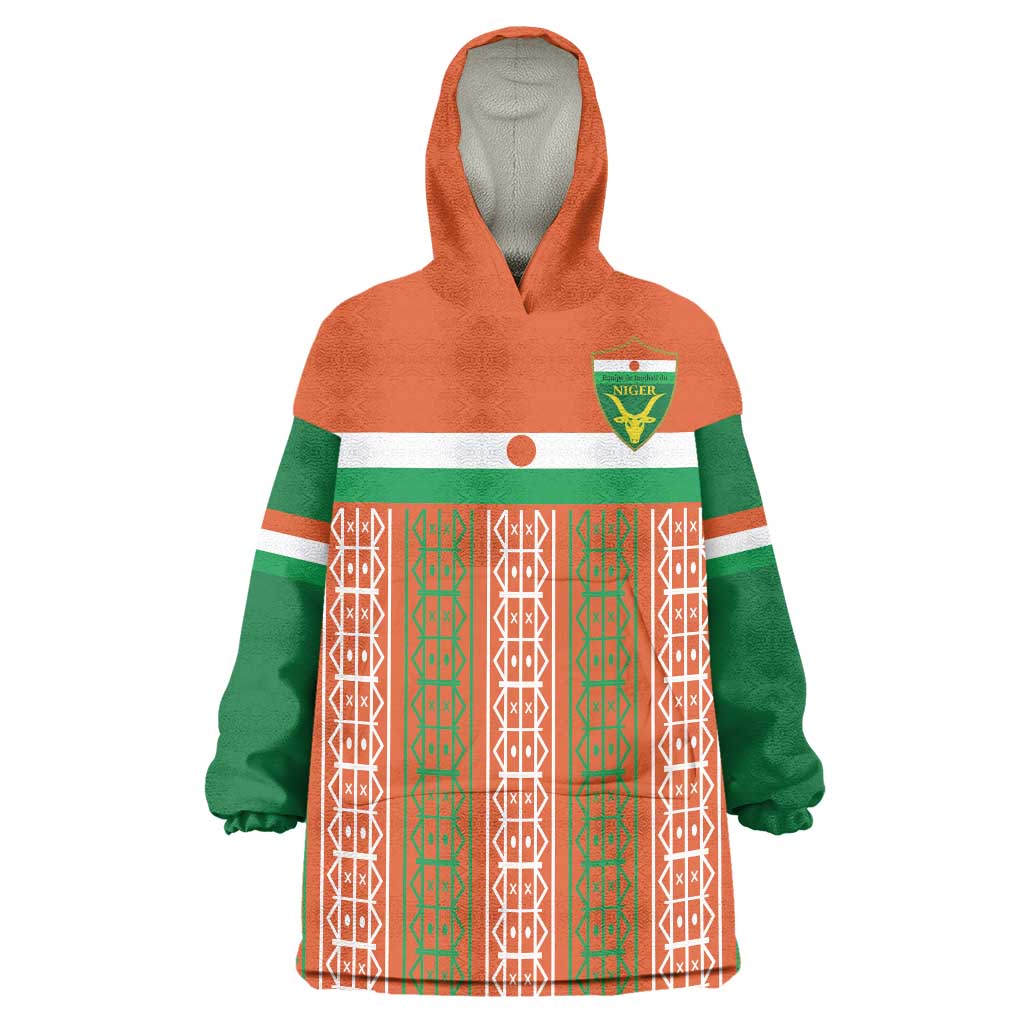 Equipe de Football Du Niger Custom Wearable Blanket Hoodie