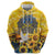 Glory to Ukraine Zip Hoodie Sunflower Field Modern Art