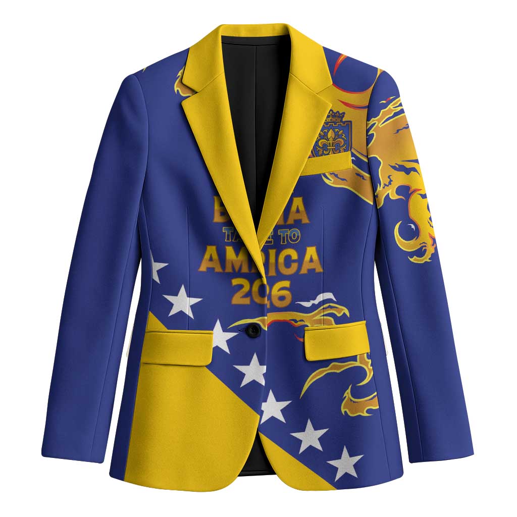 Custom Bosnia Football Dream 2026 Blazer Take Me To America