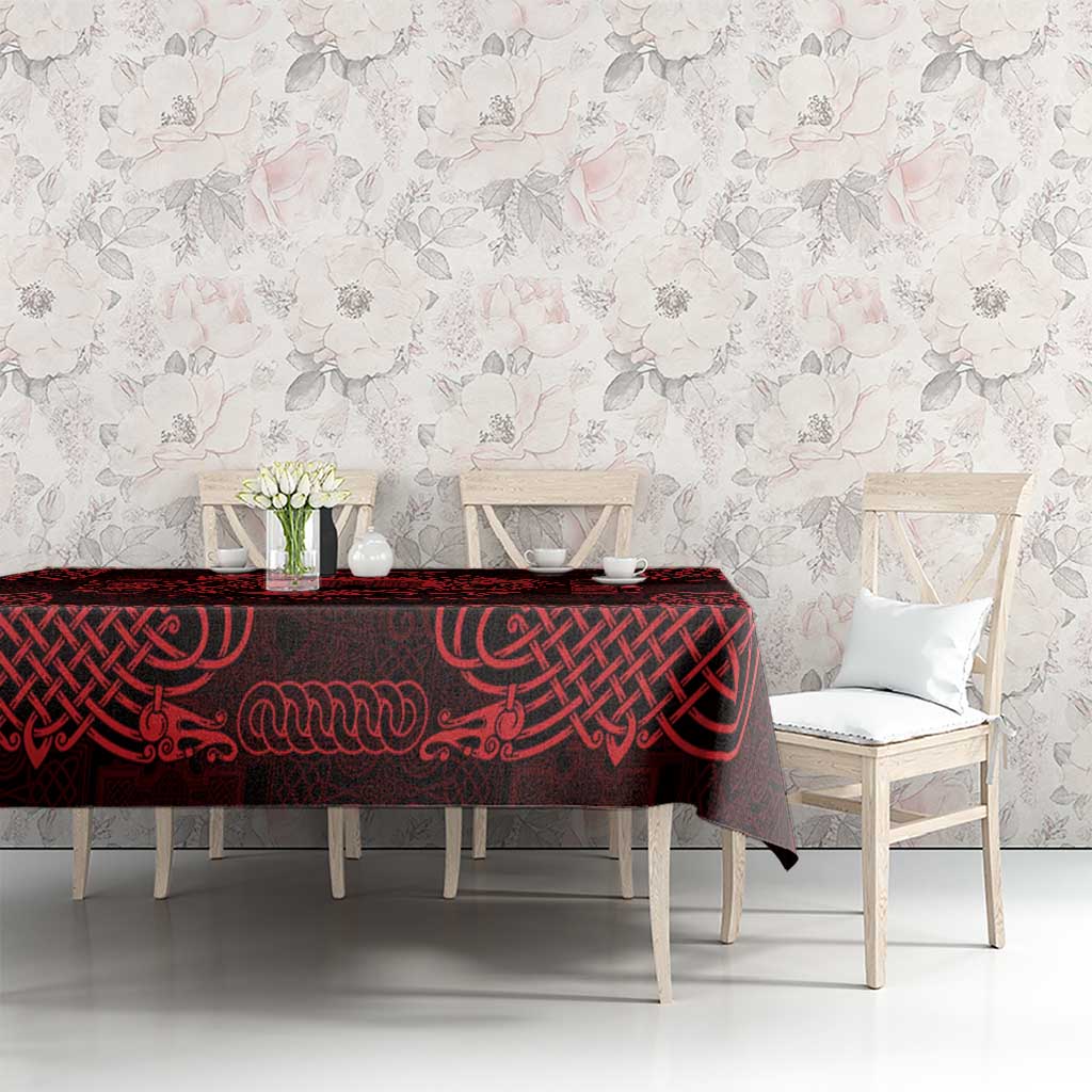 Personalized Denbighshire Sir Ddinbych Tablecloth Red Gatehouse Denbigh Castle Celtic-inspired - Wonder Print Shop