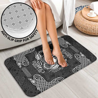 Personalized Flintshire Sir y Fflint Bathroom Set Black Four Choughs Celtic-inspired - Wonder Print Shop