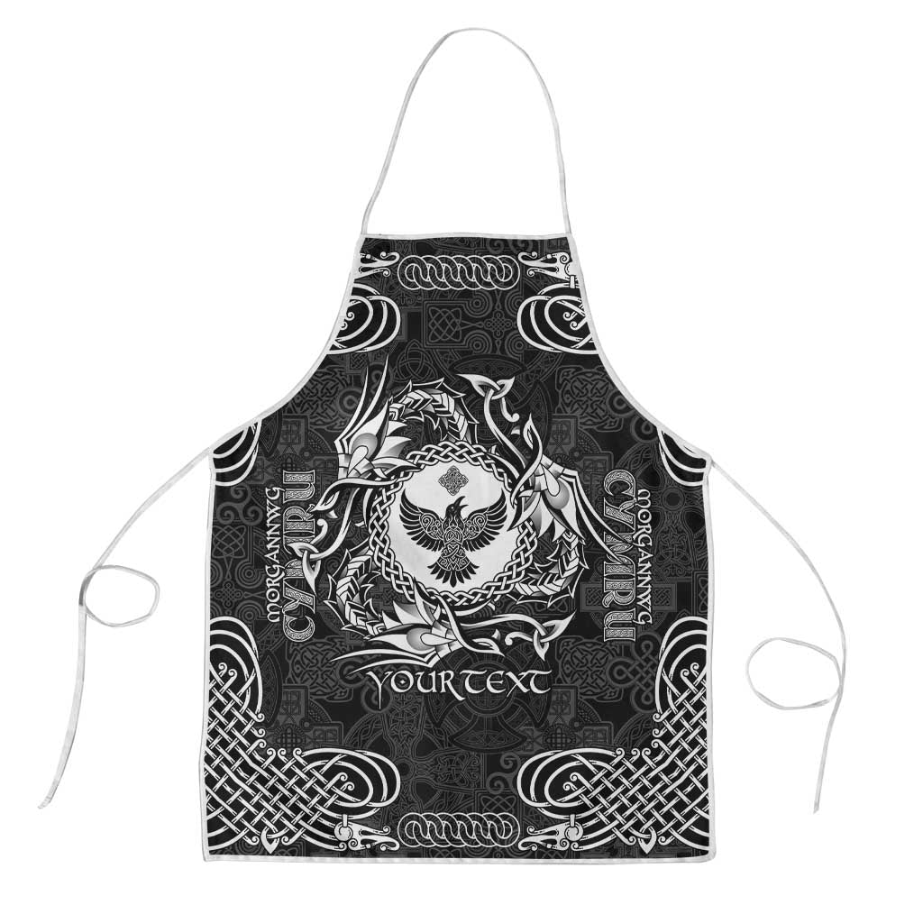 Personalized Glamorgan Morgannwg Apron Black Raven Celtic-inspired - Wonder Print Shop