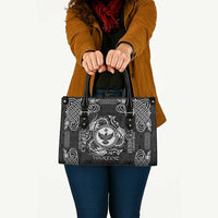 Personalized Glamorgan Morgannwg Leather Bag Black Raven Celtic-inspired - Wonder Print Shop