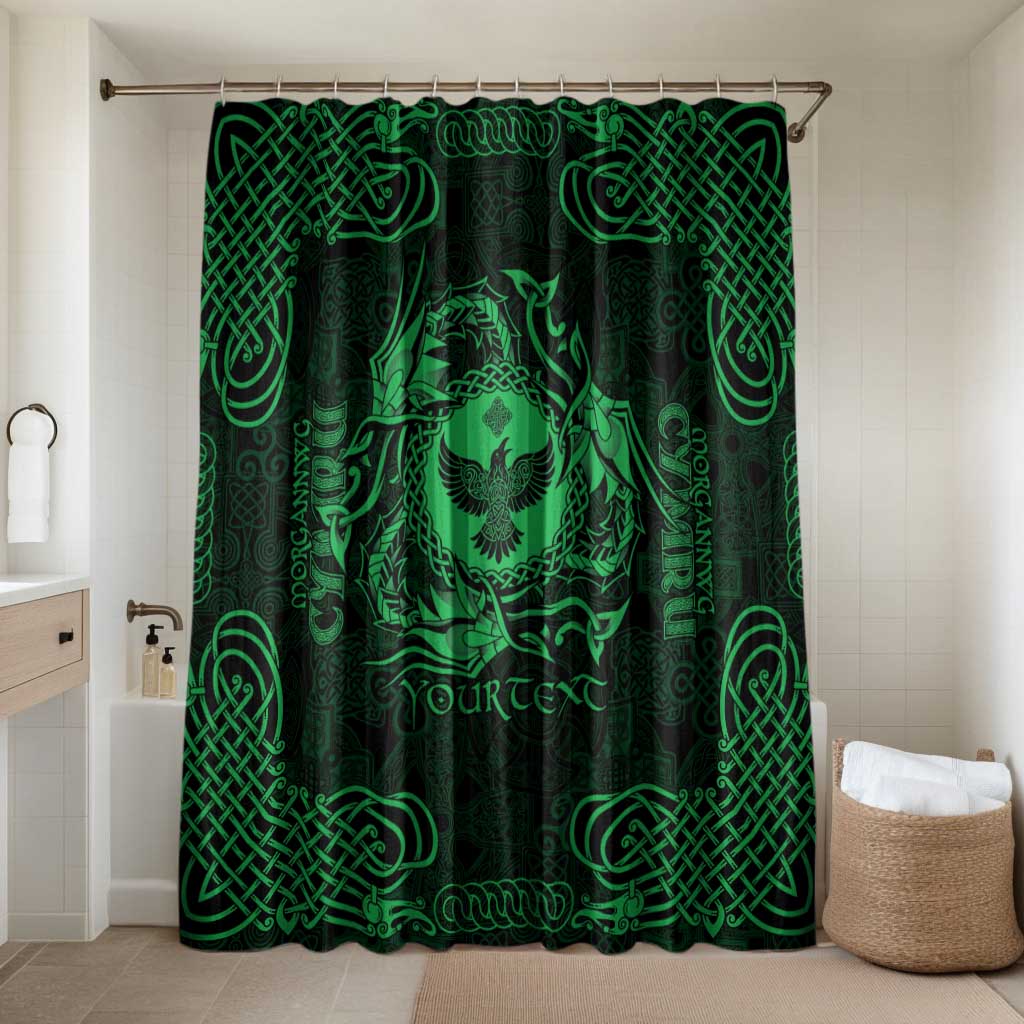 Personalized Glamorgan Morgannwg Bathroom Set Green Raven Celtic-inspired - Wonder Print Shop