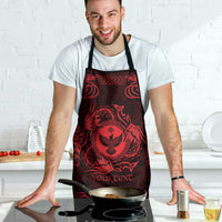 Personalized Glamorgan Morgannwg Apron Red Raven Celtic-inspired - Wonder Print Shop