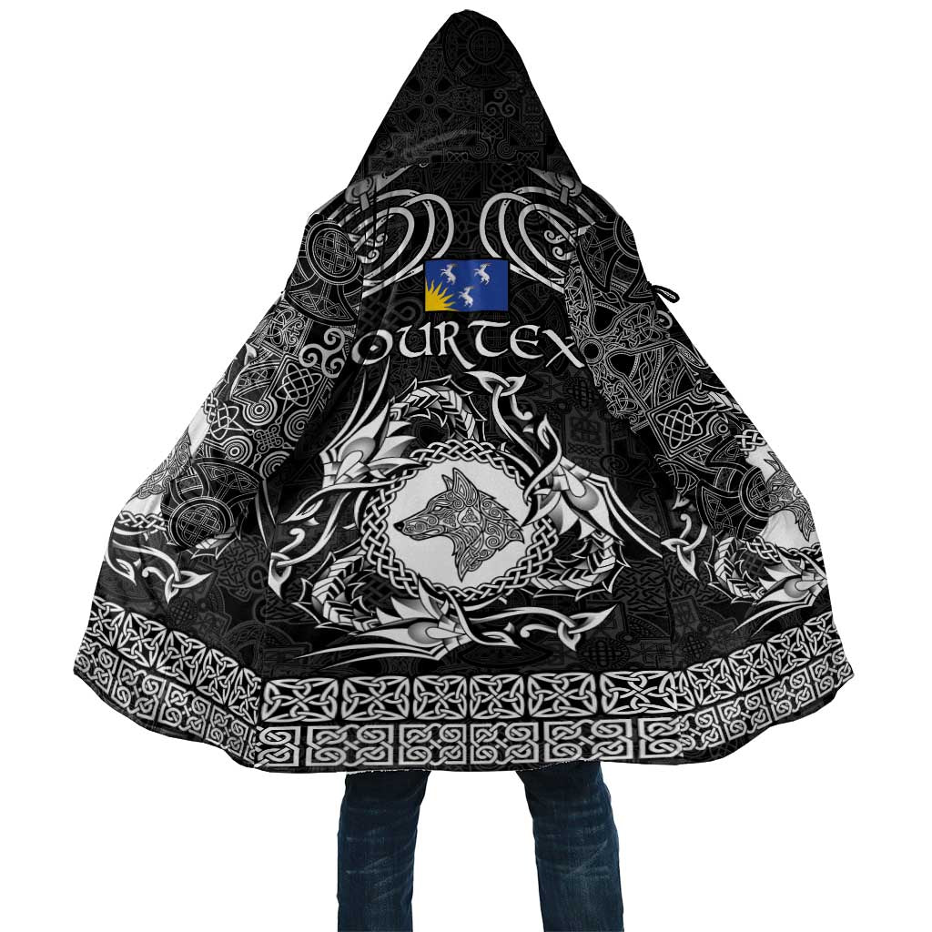 Personalized Merionethshire Meirionnydd Cloak Black Wolf Celtic-inspired - Wonder Print Shop