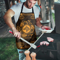 Personalized Merionethshire Meirionnydd Apron Gold Wolf Celtic-inspired - Wonder Print Shop