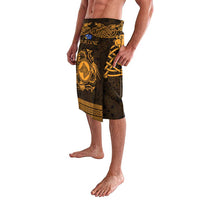Personalized Merionethshire Meirionnydd Lavalava Gold Wolf Celtic-inspired - Wonder Print Shop