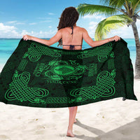 Personalized Merionethshire Meirionnydd Sarong Green Wolf Celtic-inspired - Wonder Print Shop