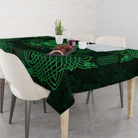 Personalized Merionethshire Meirionnydd Tablecloth Green Wolf Celtic-inspired - Wonder Print Shop