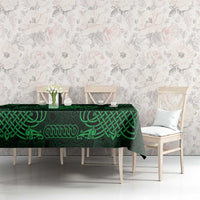Personalized Merionethshire Meirionnydd Tablecloth Green Wolf Celtic-inspired - Wonder Print Shop