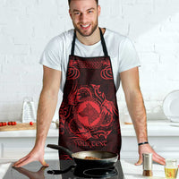 Personalized Merionethshire Meirionnydd Apron Red Wolf Celtic-inspired - Wonder Print Shop