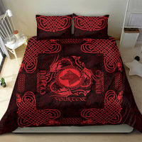 Personalized Merionethshire Meirionnydd Bedding Set Red Wolf Celtic-inspired - Wonder Print Shop