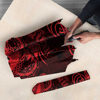 Personalized Merionethshire Meirionnydd Umbrella Red Wolf Celtic-inspired - Wonder Print Shop