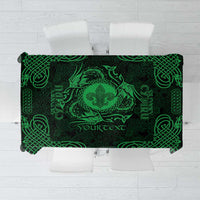 Personalized Monmouthshire Sir Fynwy Tablecloth Green Fleur-de-lis Celtic-inspired - Wonder Print Shop