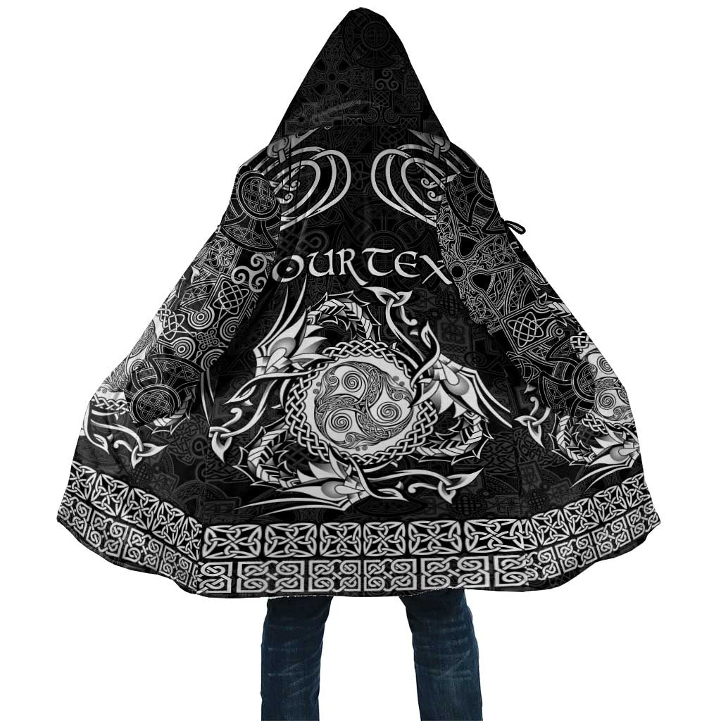Personalized Montgomeryshire Sir Drefaldwyn Cloak Black Water Triskele Celtic-inspired - Wonder Print Shop