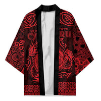 Personalized Montgomeryshire Sir Drefaldwyn Kimono Red Water Triskele Celtic-inspired - Wonder Print Shop