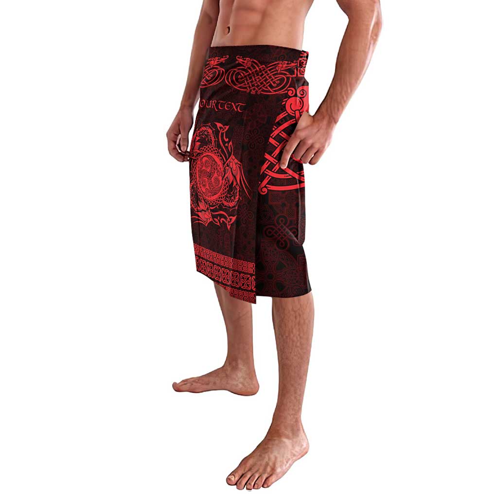 Personalized Montgomeryshire Sir Drefaldwyn Lavalava Red Water Triskele Celtic-inspired - Wonder Print Shop