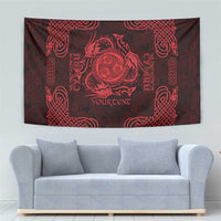 Personalized Montgomeryshire Sir Drefaldwyn Tapestry Red Water Triskele Celtic-inspired - Wonder Print Shop