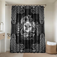 Personalized Pembrokeshire Sir Benfro Bathroom Set Black Puffin Celtic-inspired - Wonder Print Shop