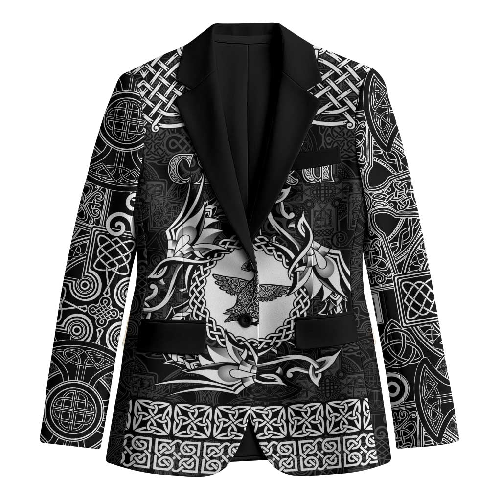 Personalized Pembrokeshire Sir Benfro Blazer Black Puffin Celtic-inspired - Wonder Print Shop