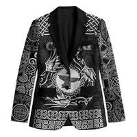 Personalized Pembrokeshire Sir Benfro Blazer Black Puffin Celtic-inspired - Wonder Print Shop
