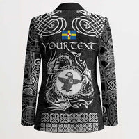 Personalized Pembrokeshire Sir Benfro Blazer Black Puffin Celtic-inspired - Wonder Print Shop