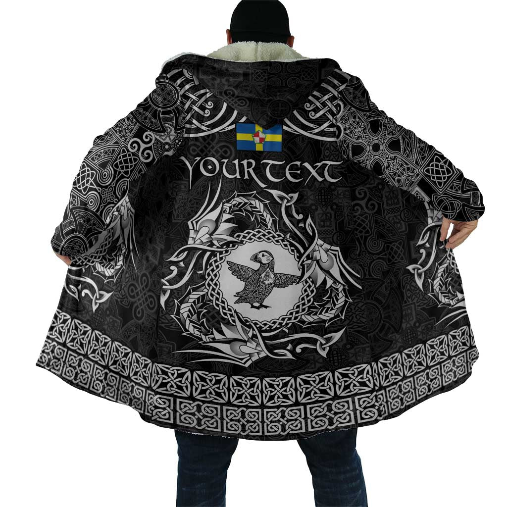 Personalized Pembrokeshire Sir Benfro Cloak Black Puffin Celtic-inspired - Wonder Print Shop