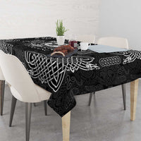 Personalized Pembrokeshire Sir Benfro Tablecloth Black Puffin Celtic-inspired - Wonder Print Shop