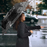 Personalized Pembrokeshire Sir Benfro Umbrella Black Puffin Celtic-inspired - Wonder Print Shop
