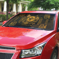 Personalized Pembrokeshire Sir Benfro Auto Sun Shade Gold Puffin Celtic-inspired - Wonder Print Shop