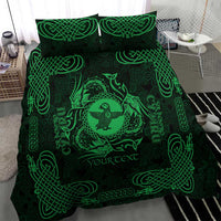 Personalized Pembrokeshire Sir Benfro Bedding Set Green Puffin Celtic-inspired - Wonder Print Shop