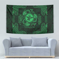 Personalized Pembrokeshire Sir Benfro Tapestry Green Puffin Celtic-inspired - Wonder Print Shop