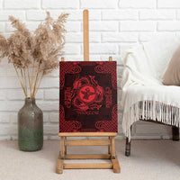 Personalized Pembrokeshire Sir Benfro Canvas Wall Art Red Puffin Celtic-inspired - Wonder Print Shop