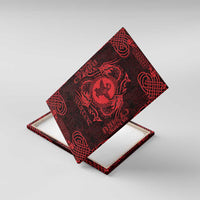 Personalized Pembrokeshire Sir Benfro Canvas Wall Art Red Puffin Celtic-inspired - Wonder Print Shop