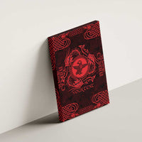 Personalized Pembrokeshire Sir Benfro Canvas Wall Art Red Puffin Celtic-inspired - Wonder Print Shop