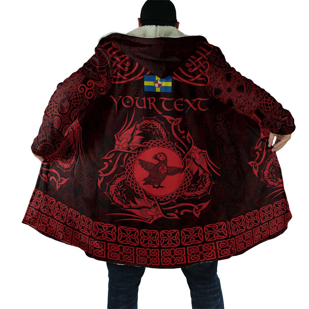 Personalized Pembrokeshire Sir Benfro Cloak Red Puffin Celtic-inspired - Wonder Print Shop