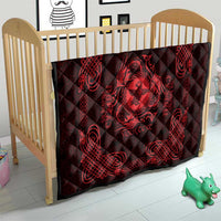 Personalized Pembrokeshire Sir Benfro Quilt Red Puffin Celtic-inspired - Wonder Print Shop
