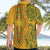 Africa Dashiki Hawaiian Shirt African Tribal Art Mixed Polynesian Tattoo Gold Color Unique - Wonder Print Shop