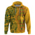 Africa Dashiki Hoodie African Tribal Art Mixed Polynesian Tattoo Gold Color Unique - Wonder Print Shop