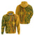 Africa Dashiki Hoodie African Tribal Art Mixed Polynesian Tattoo Gold Color Unique - Wonder Print Shop