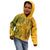 Africa Dashiki Kid Hoodie African Tribal Art Mixed Polynesian Tattoo Gold Color Unique - Wonder Print Shop