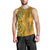 Africa Dashiki Men Tank Top African Tribal Art Mixed Polynesian Tattoo Gold Color Unique - Wonder Print Shop