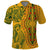 Africa Dashiki Polo Shirt African Tribal Art Mixed Polynesian Tattoo Gold Color Unique - Wonder Print Shop