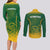 South Africa Cricket Couples Matching Long Sleeve Bodycon Dress and Long Sleeve Button Shirts Go Proteas World Cup Version 2023 Sproty LT9 - Wonder Print Shop