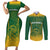 South Africa Cricket Couples Matching Short Sleeve Bodycon Dress and Long Sleeve Button Shirts Go Proteas World Cup Version 2023 Sproty LT9 - Wonder Print Shop